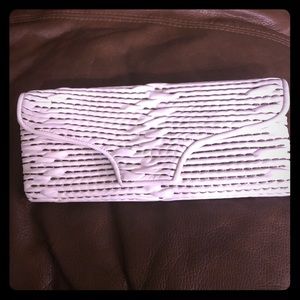 Paola Graglia White Clutch Brand New Made in Italy